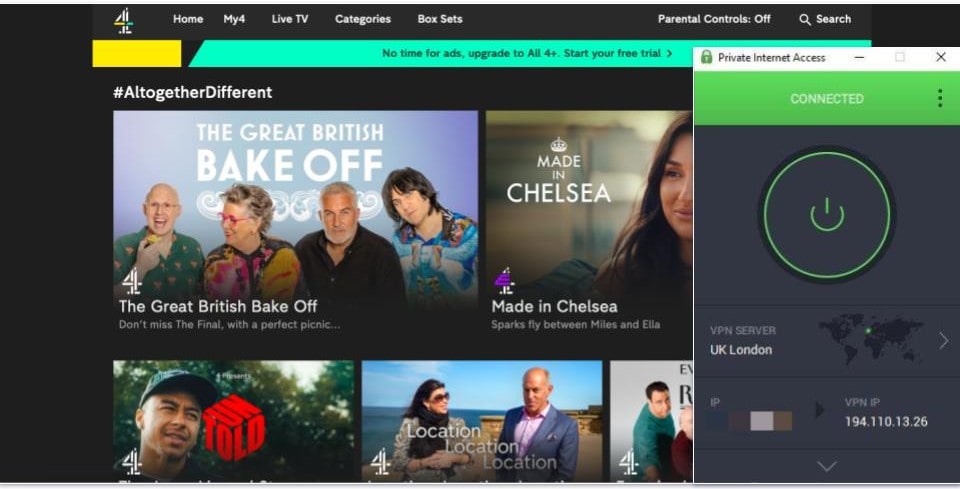 🥈2. Private Internet Access (PIA) — Fast Speeds for Streaming UK TV Without Slowdowns
