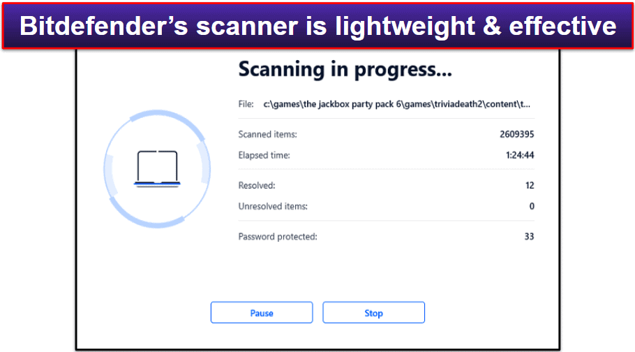 🥈2. Bitdefender — Better Cloud-Based Scanning Engine (With Excellent Additional Features)