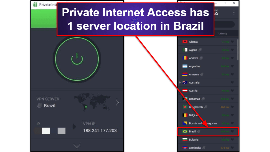 Get a secure Brazilian IP address from anywhere