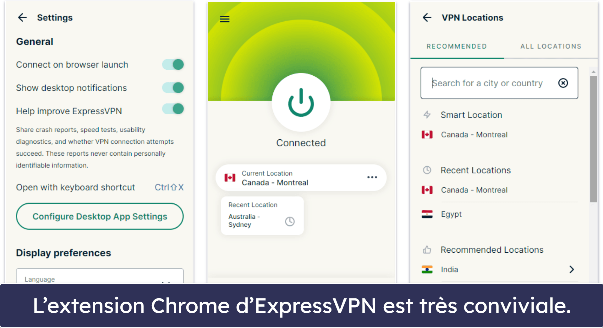 🥇1. ExpressVPN – Meilleur VPN global pour Google Chrome en 2026