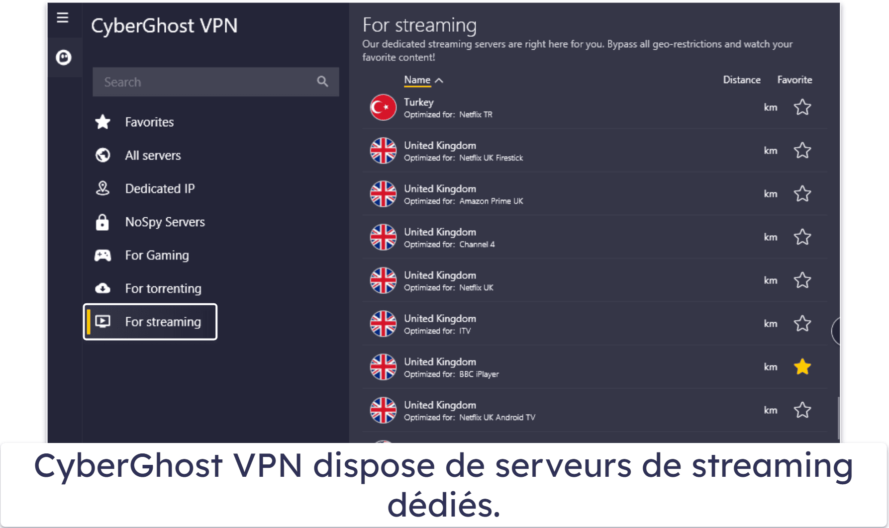 🥈2. CyberGhost VPN – Meilleure extension VPN gratuite pour Google Chrome