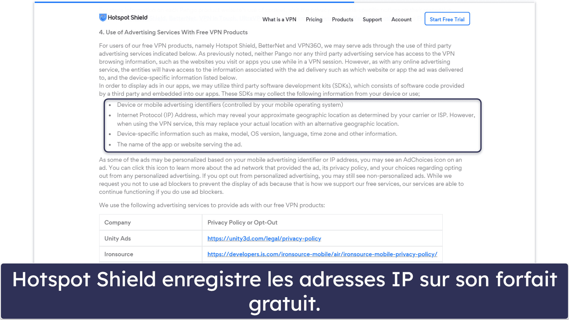 5. Hotspot Shield – Excellente extension Google Chrome avec des outils supplémentaires sympas