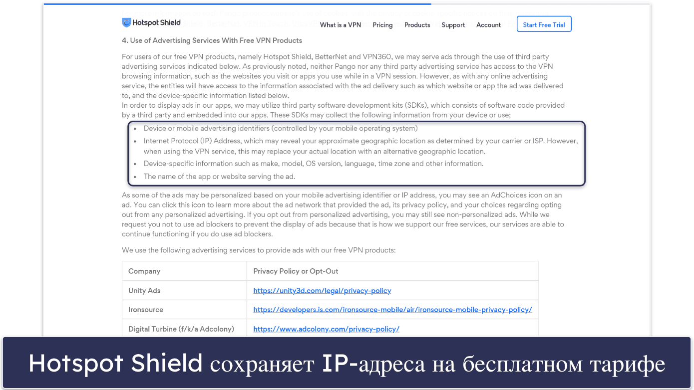 5. Hotspot Shield — Отличное расширение для Google Chrome с классными дополнительными функциями