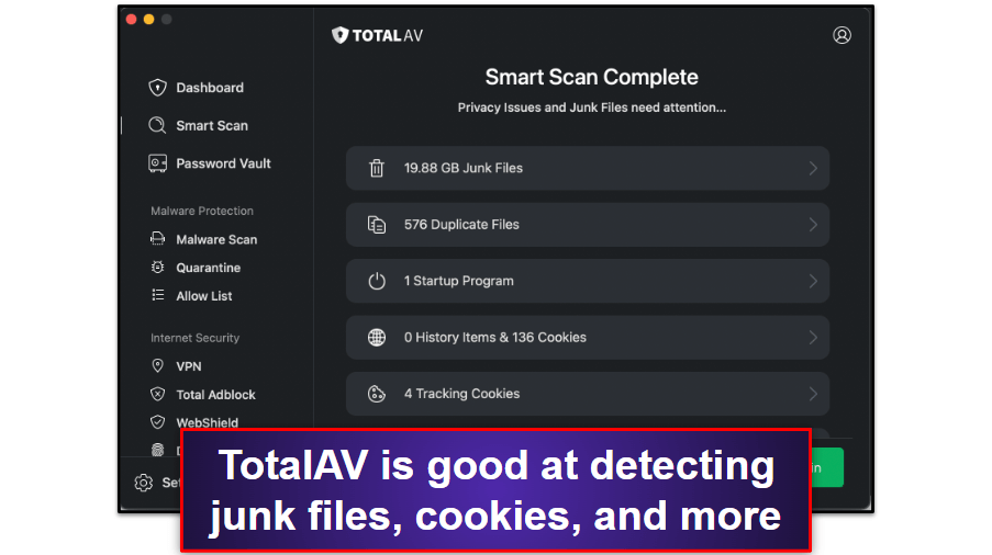 🥈2. TotalAV — Best for Mac Optimization