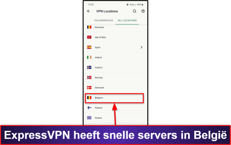🥇 1. ExpressVPN: Beste algehele VPN voor het verkrijgen van een IP-adres uit België