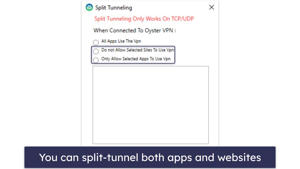 OysterVPN Features