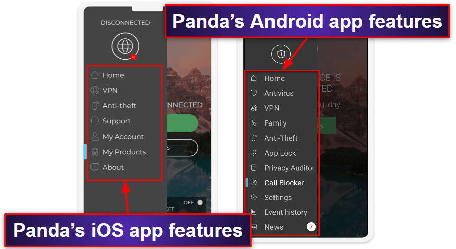 Panda Dome Mobile App