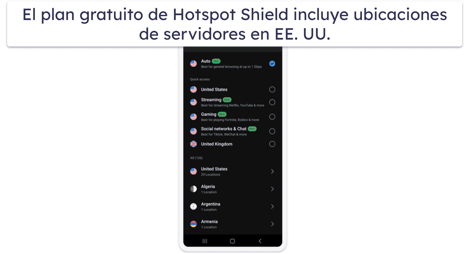 4. Hotspot Shield: gran VPN gratis para Android para navegar por Internet (con datos ilimitados)