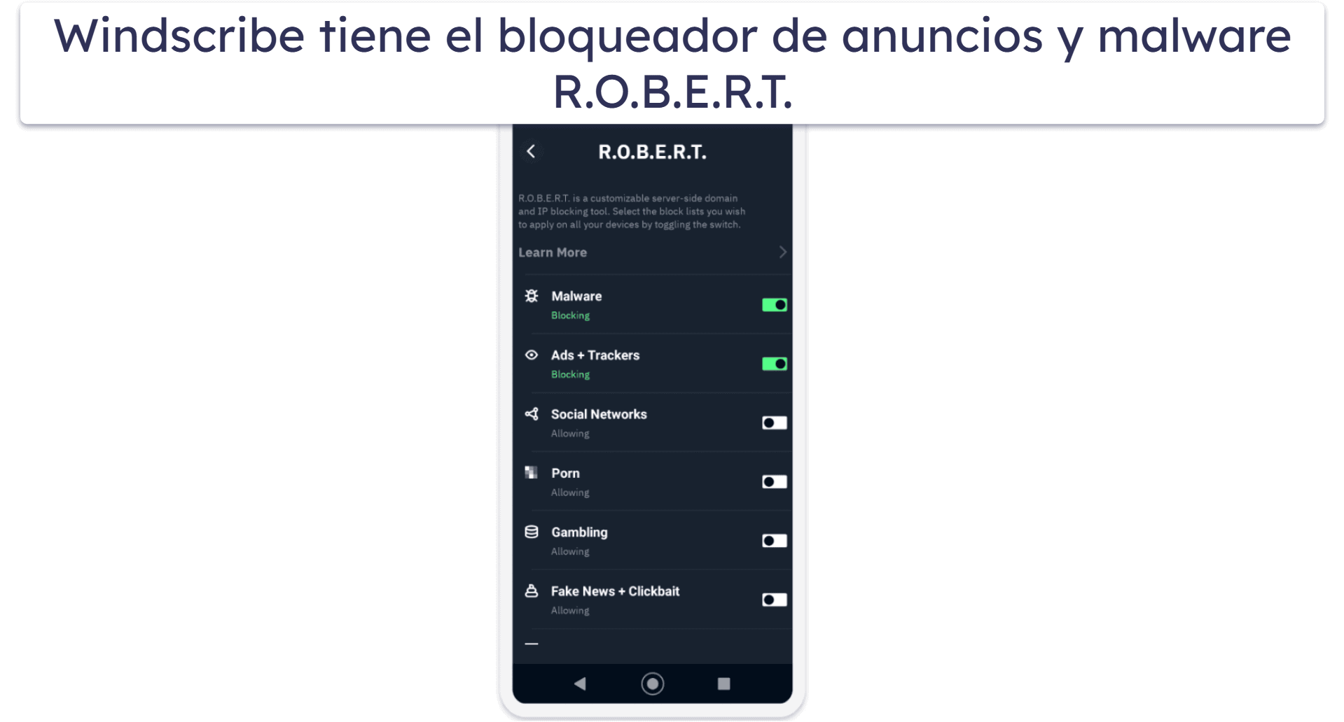 5. Windscribe: buena VPN Gratis para Android para Streaming