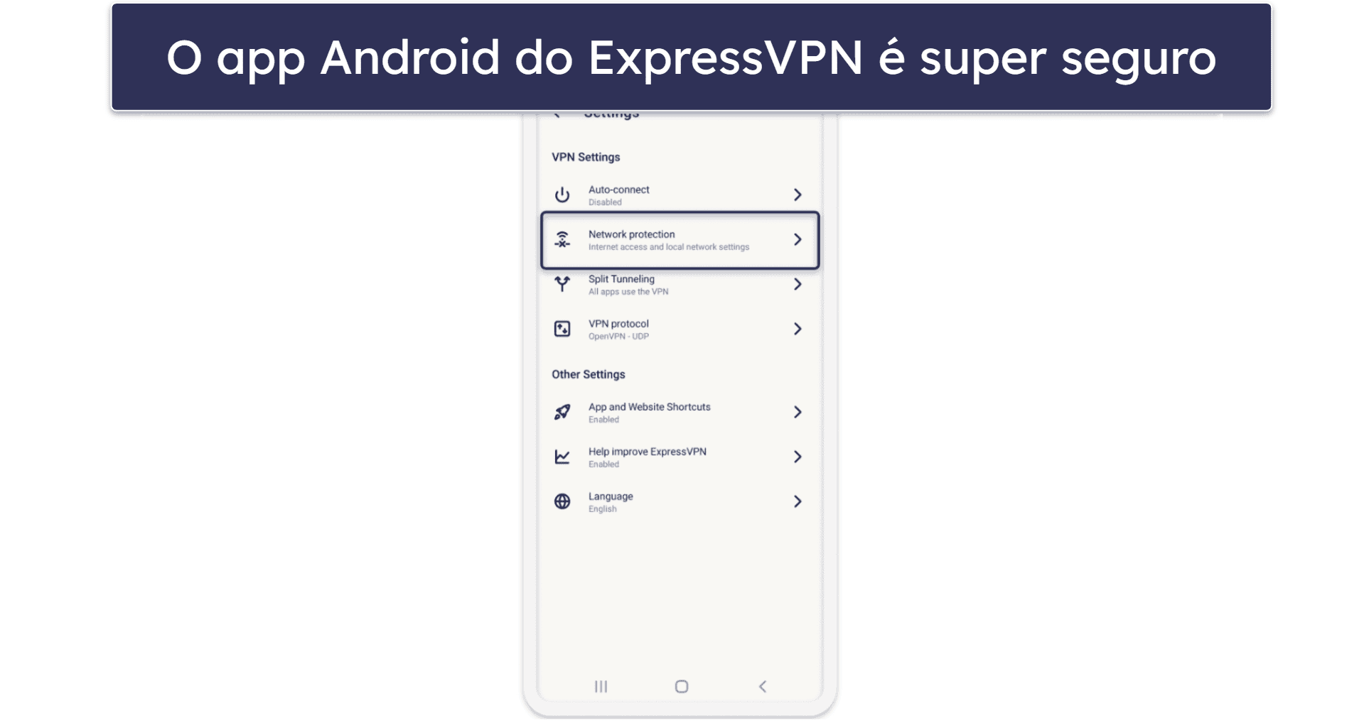 🥇1. ExpressVPN — Melhor VPN Geral para Android em 2026