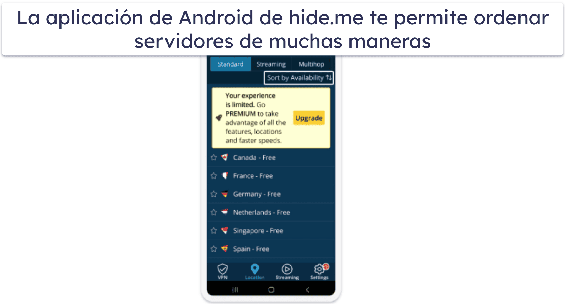 🥈2. hide.me: VPN gratuito seguro con 8 ubicaciones de servidores globales