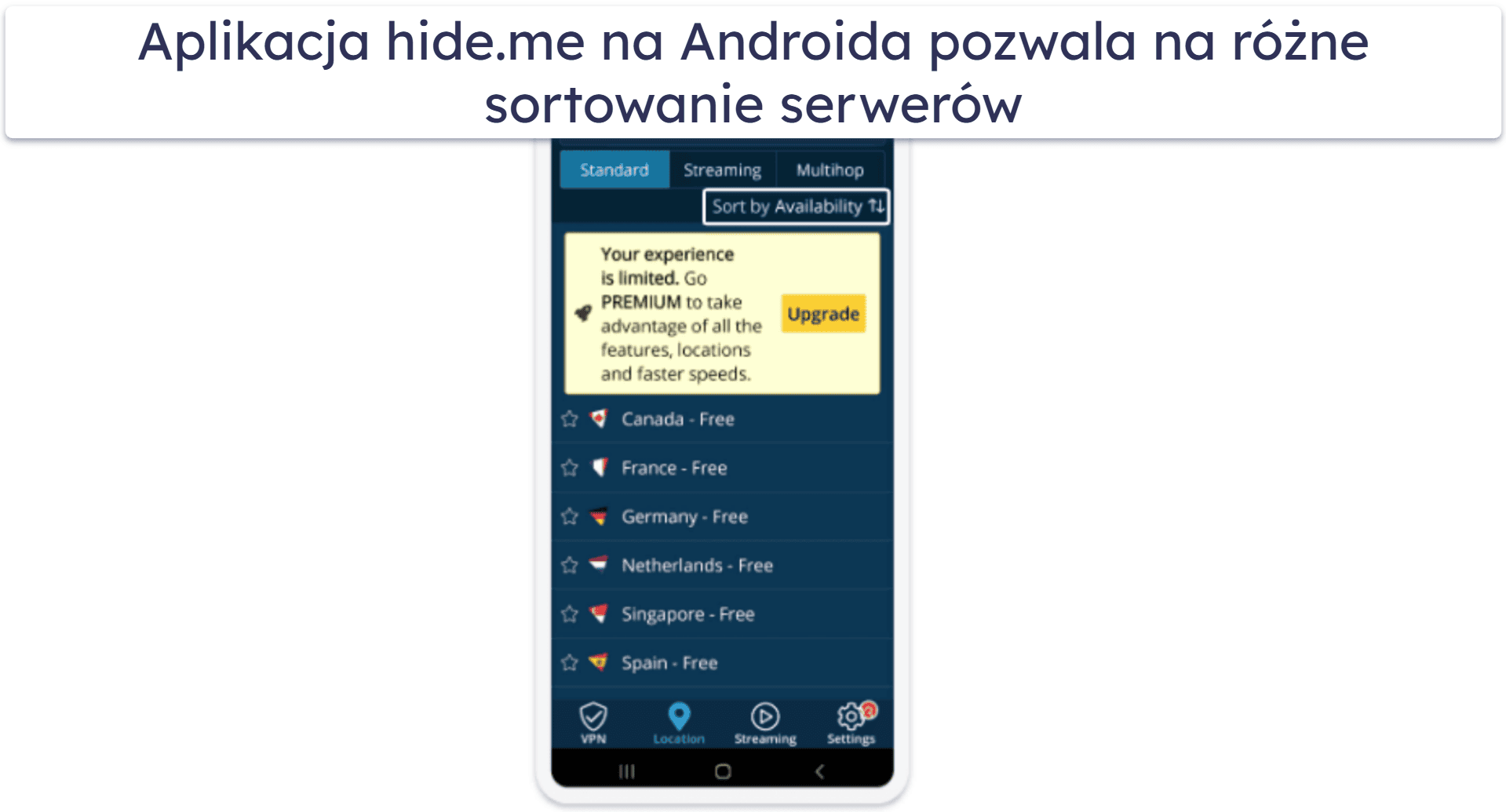 🥈2. hide.me — Bezpieczny darmowy VPN z 8 globalnymi lokalizacjami serwerów