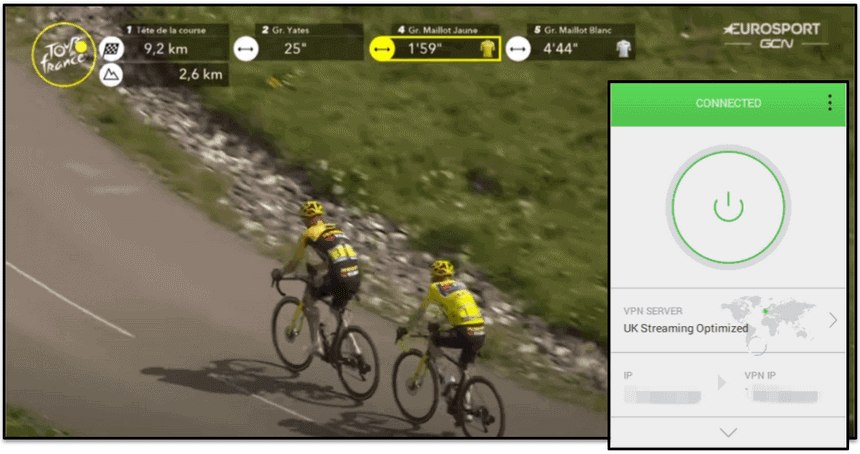 🥈2. Private Internet Access — Hervorragend für die Übertragung der Tour de France auf mobilen Endgeräten