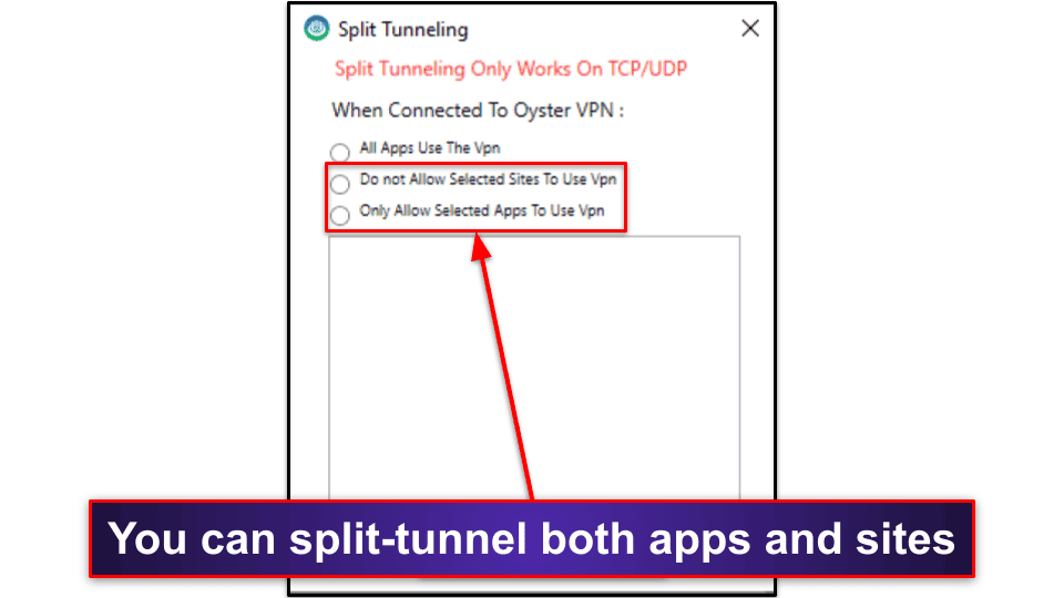 OysterVPN Features