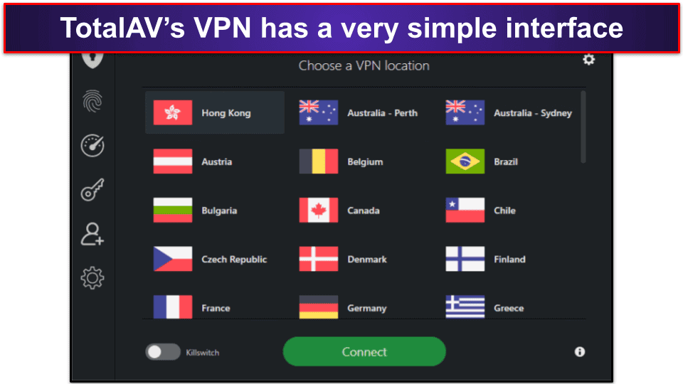 TotalAV Safe Browsing VPN Features
