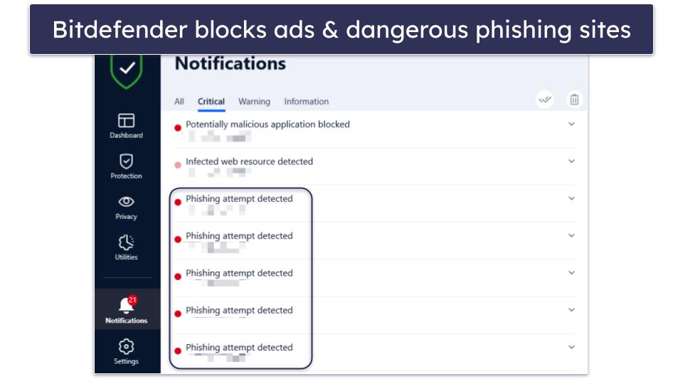 10. Bitdefender — Antivirus-Bundled VPN With Great Ad-Blocking