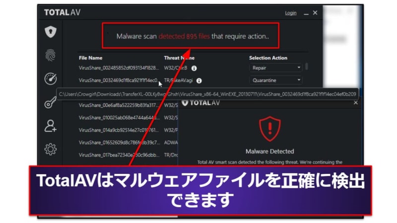 🥉3. TotalAV — Windows向けセキュリティソフトとVPNのセット