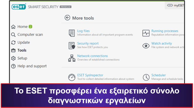 10. ESET Smart Security Premium — Καλή Σάρωση για Κακόβουλο Λογισμικό &amp; Προηγμένα Διαγνωστικά Εργαλεία