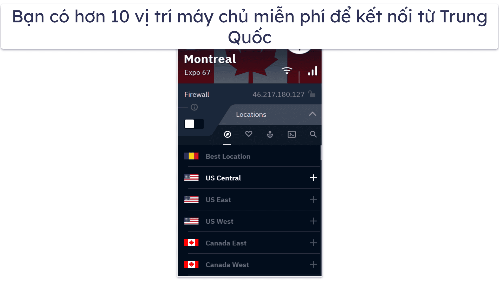🥉3. Windscribe: Nhiều máy chủ miễn phí tốt cho Trung Quốc