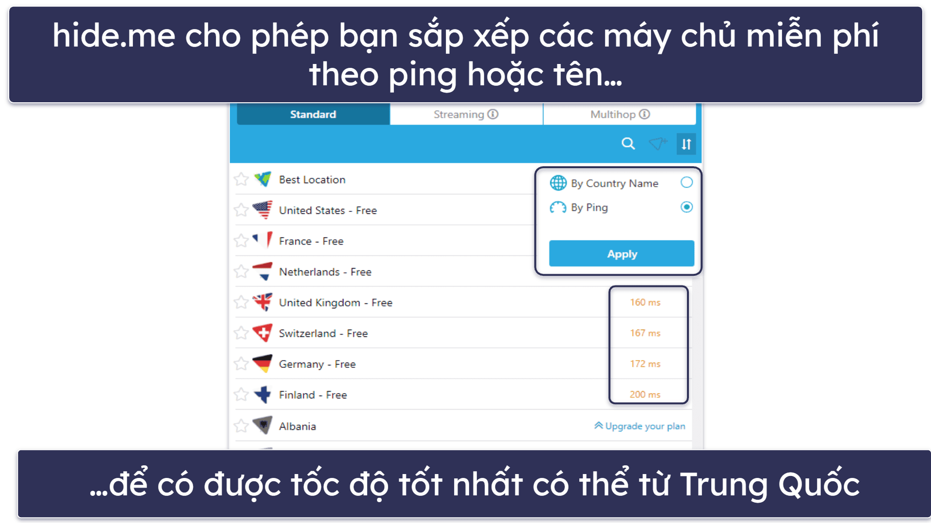 4. hide.me: Ứng dụng tốt để duy trì kết nối với các ứng dụng hàng ngày tại Trung Quốc