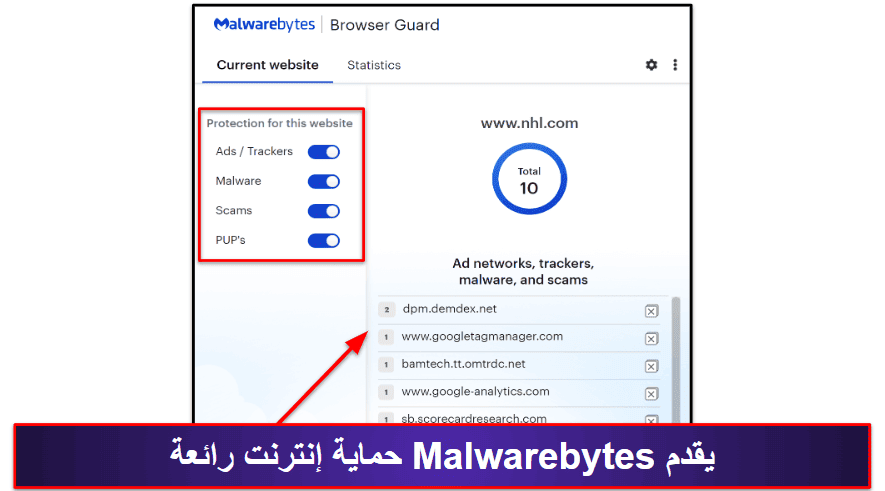 7. Malwarebytes – أفضل حماية سيبرانية أساسية
