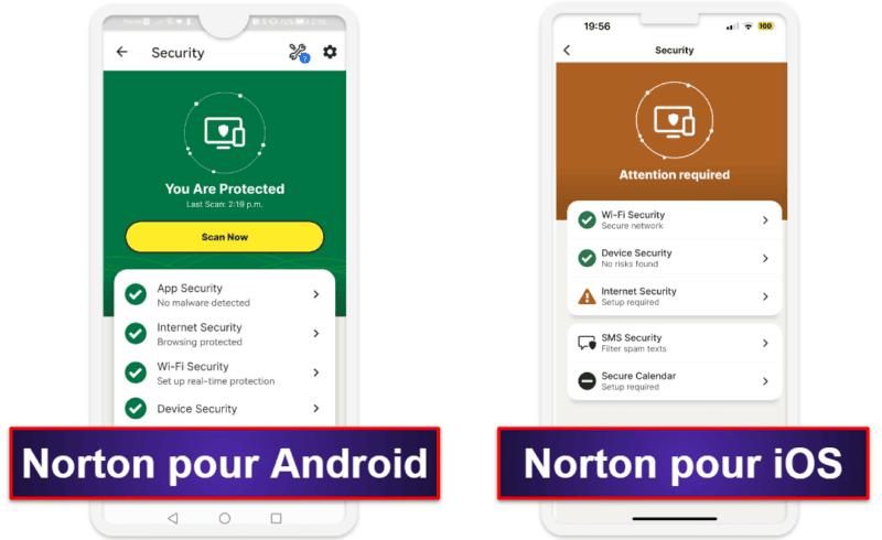 Appli mobile Norton 360