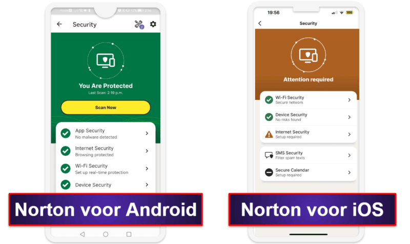 Norton 360 mobiele app