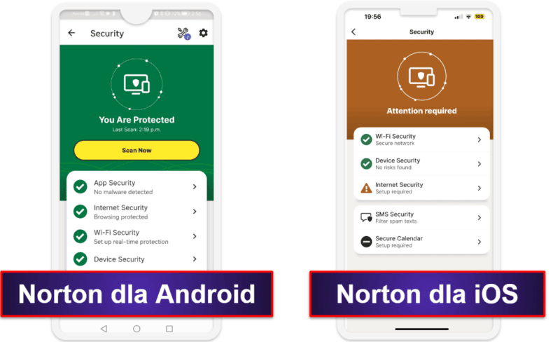 Aplikacja mobilna Norton 360