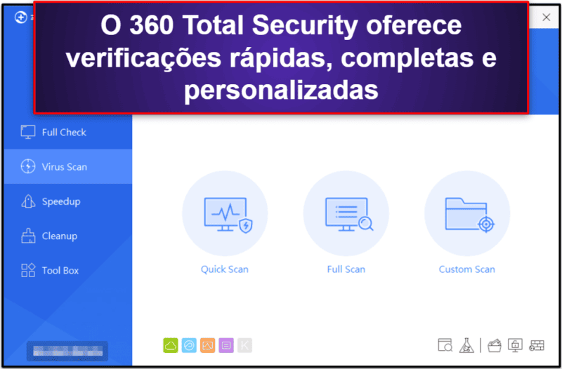 Recursos de segurança do 360 Total Security