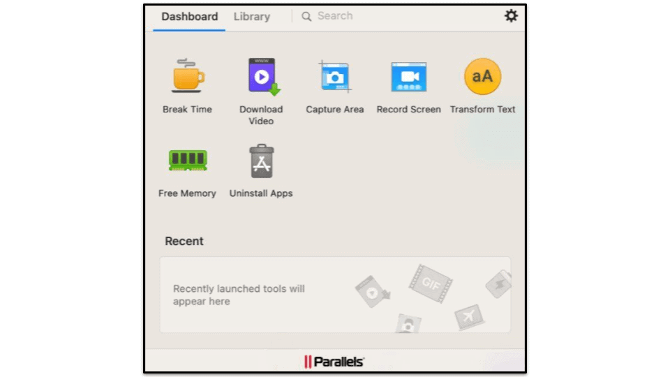 10. Parallels Toolbox：多彩なMacクリーンアップツールを詰め込んだ製品