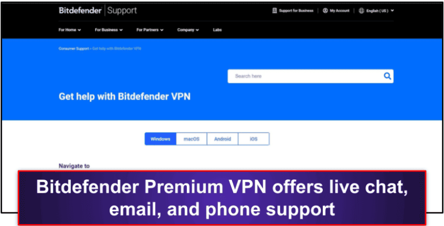 Bitdefender Premium VPN Customer Support