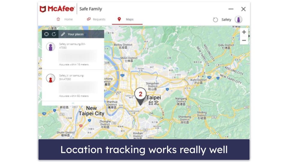 McAfee Safe Family Features — Most of the Essentials (But No Screen Time Limits)