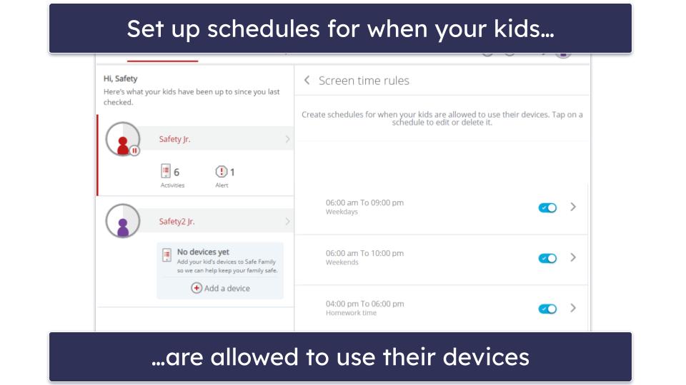 McAfee Safe Family Features — Most of the Essentials (But No Screen Time Limits)