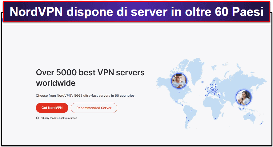 Server NordVPN &amp; Indirizzi IP