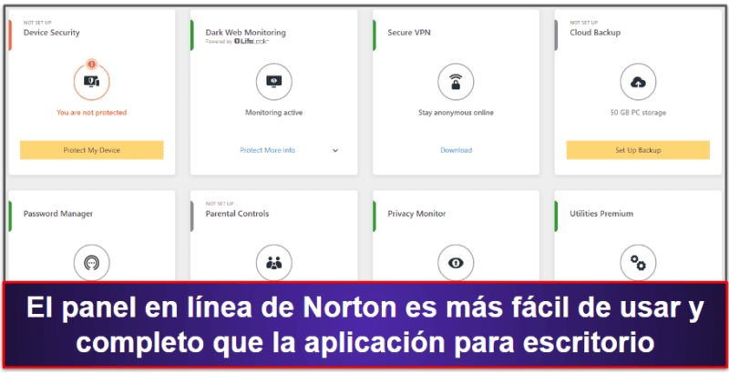 Norton vs. TotalAV: facilidad de uso