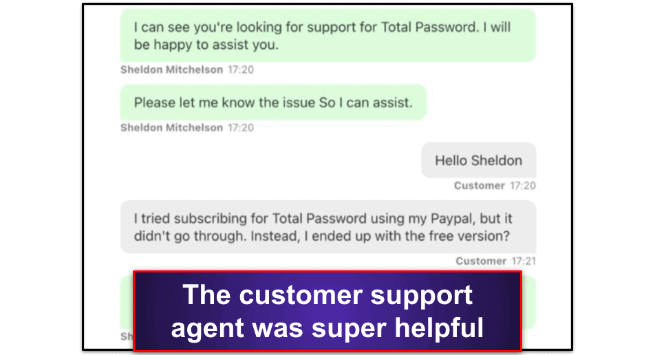 Total Password Customer Support
