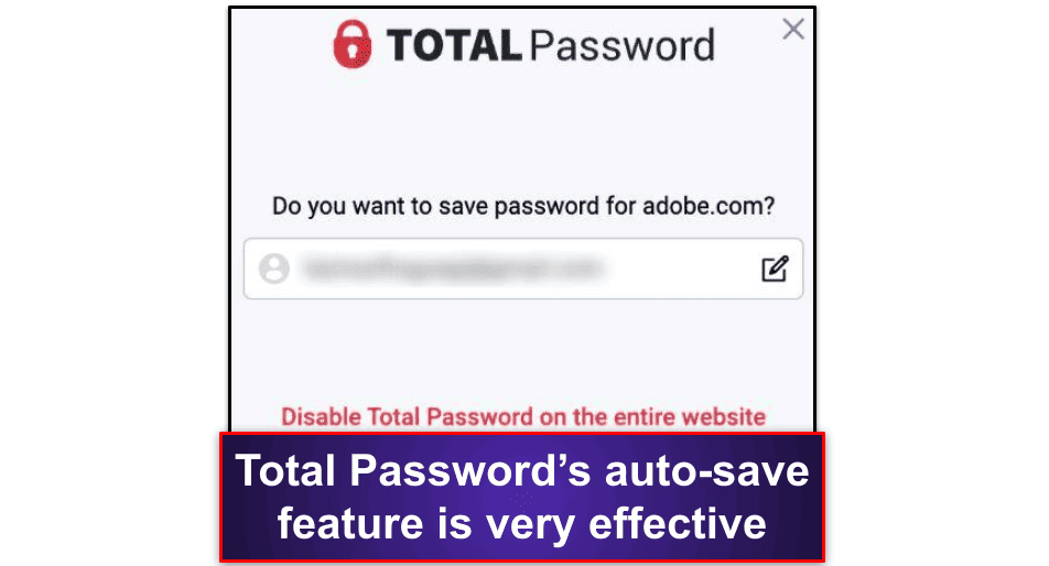 Total Password Ease of Use &amp; Setup