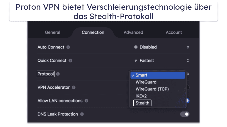 🥈2. Proton VPN: Bester kostenloser Plan für Russland mit unlimitiertem Datenvolumen