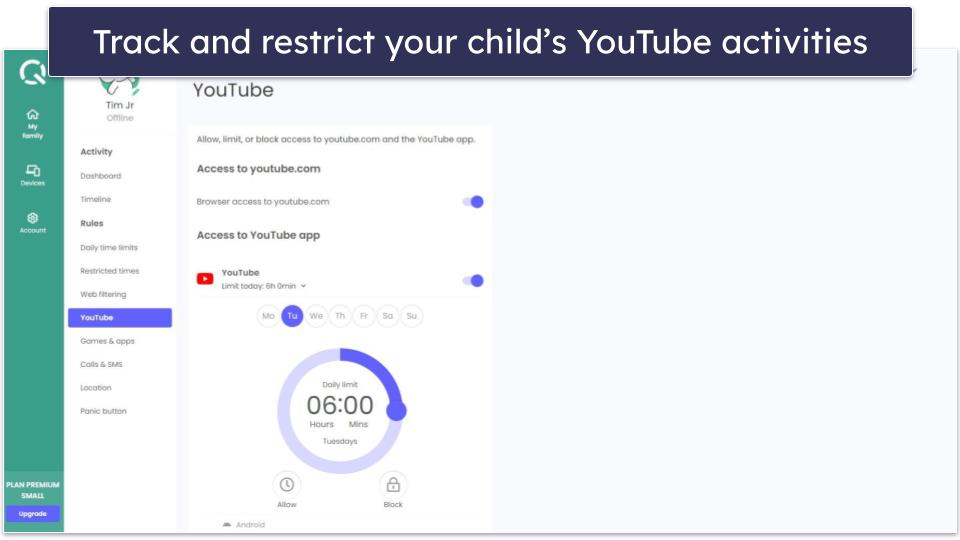 🥇 1. Qustodio — Best Overall Parental Controls for Chromebook