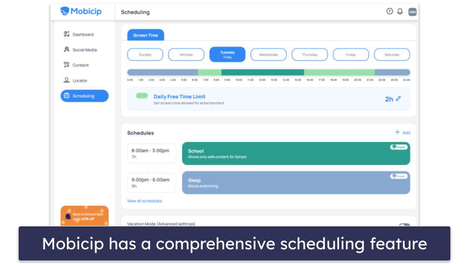 🥉 3. Mobicip — Most Flexibility With Screen Time Scheduling