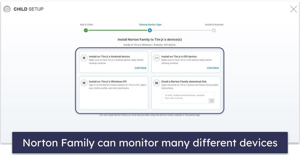 4. Norton Family — Best Unofficial Parental Control for Chromebook