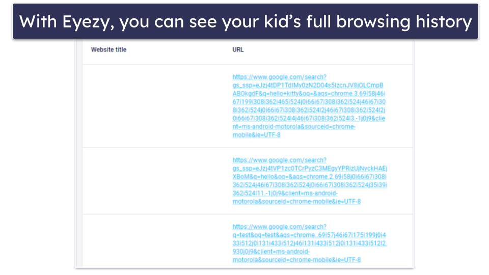 5. Eyezy — Monitor Kids’ Web Usage Without Them Knowing