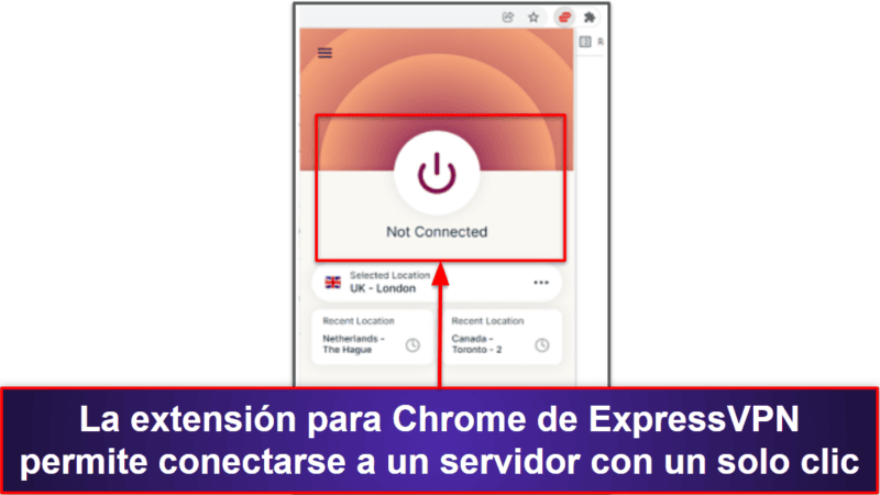 🥇1. ExpressVPN: Es la mejor VPN para Chrome en líneas generales
