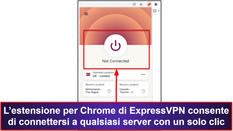 🥇1. ExpressVPN – La migliore VPN in assoluto per Chrome