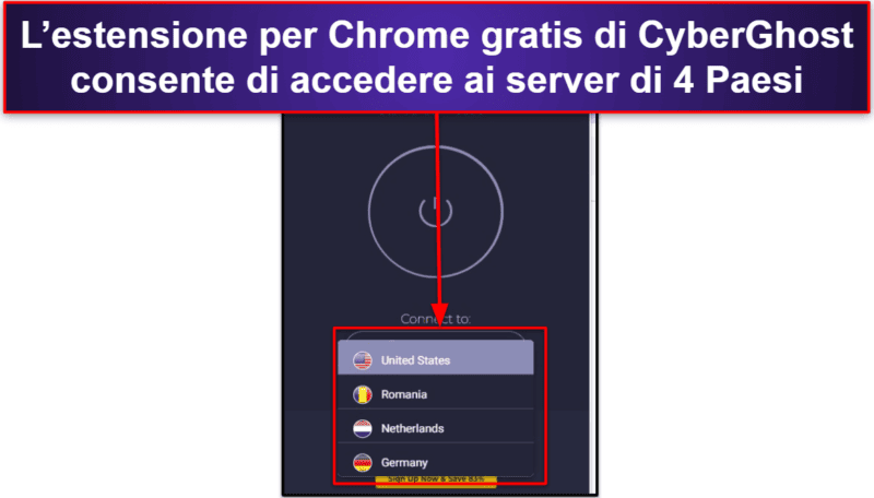 5. CyberGhost VPN – La migliore estensione VPN gratuita per Google Chrome