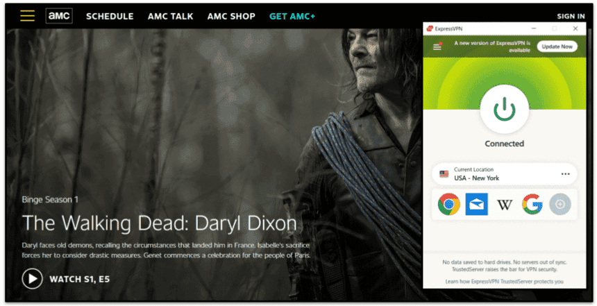 🥇1. ExpressVPN — Best VPN for Watching The Walking Dead: Daryl Dixon in 2024