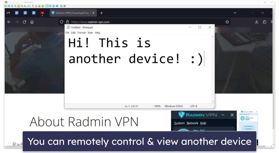 Radmin VPN Features