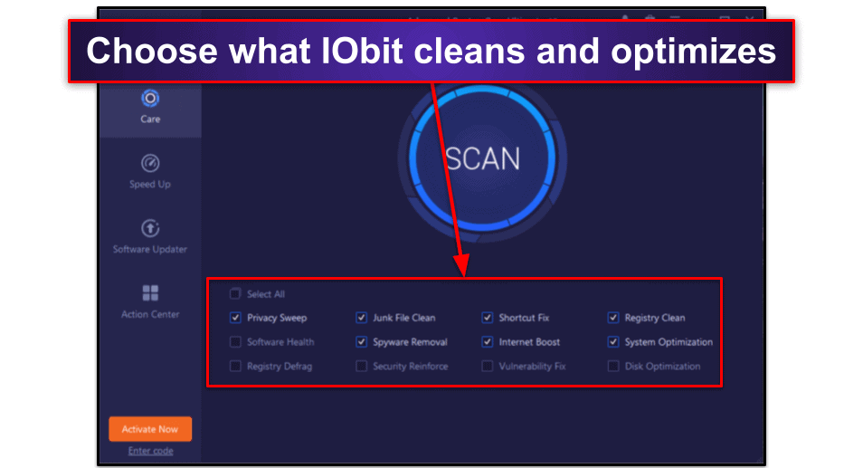 IObit Advanced SystemCare Security Features