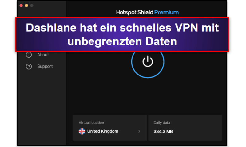 🥈2. Dashlane — Großartige Sicherheit mit integriertem VPN
