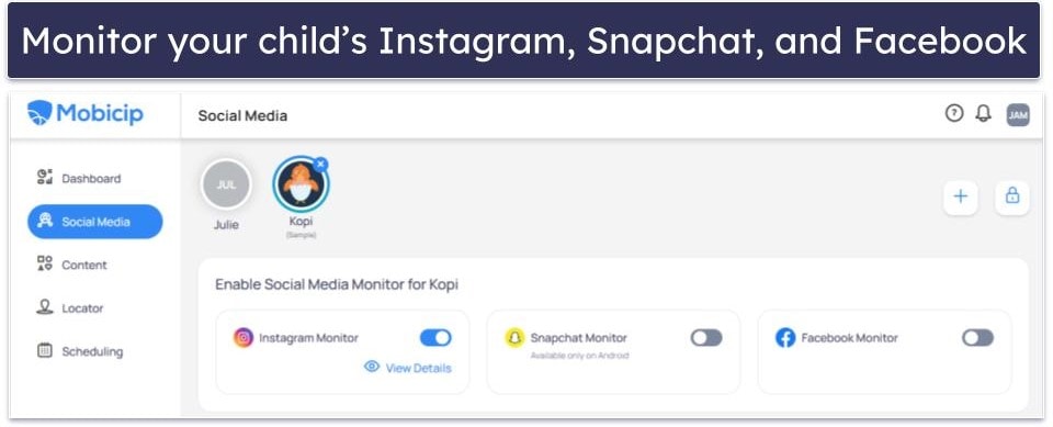 5. Mobicip — Good Web Filtering and Social Media Monitoring Tools